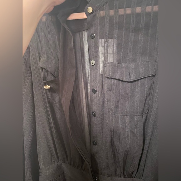 NWT generation love Pinstripe Voile Saia Romper - Picture 14 of 16